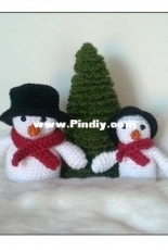 Tilda and filur - Susanne Fagelberg - Snowmen and Christmas Tree