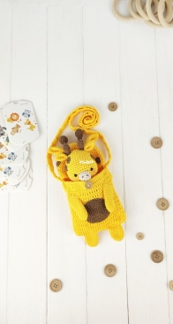 Tanati Crochet - Crochet Friends Lab - Tatyana / Tatiana Kostochenkova - Sleeping bag and toy Giraffe