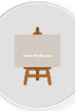 Daily Cross Stitch - Blank Easel