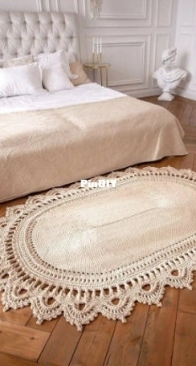 Tatiana Ryazanova _ crochet rug LaceCameoMax by LaceMats _ English