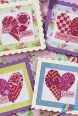 Forever Yours - Patchwork Hearts by Durene Jones from Cross Stitch Card Shop 100 XSD