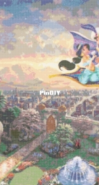 My Stitch Land - Aladin by Kinkade
