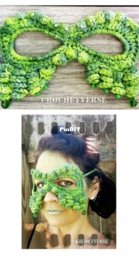 Crochetverse - Stephanie Pokorny - Cthulhu Masquerade Mask