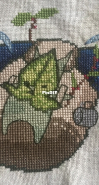 Cunning Cross Stitch - Distressed Korok - free