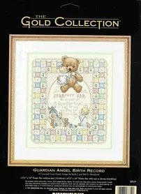 Dimensions-The Gold Collection - 3819 Guardian Angel Birth Record XSD