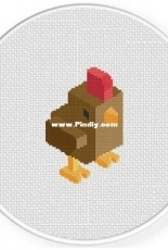 Daily Cross Stitch - Isometric Chicken
