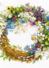 Riolis 1536 - Wreath with Bird Cherry Tree