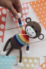 Yulia Koroleva - Monkey in a Rainbow Sweater - Russian - Free