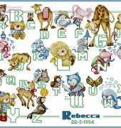 Lanarte 24903/29403 Little Animals ABC - Rebecca by Maria van Scharrenburg XSD