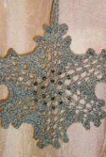 Snowy a Lace Snowflake Ornament by Linda Browning