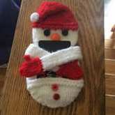 Snowman giftcard cozy