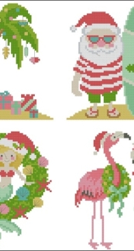 Tropical Tidings by Cheryl McKinnon (Tiny Modernist) from The World of Cross Stitching 312 PCS + XSD