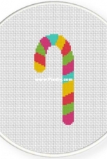 Daily Cross Stitch - Candy Cane