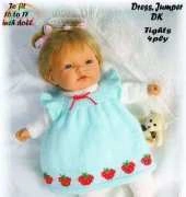 Daisy-May: No. 299 Dress Jumper And Tights for 16 to 17 inch Doll