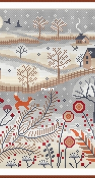 Winter Village. Fox by Maria Ovsyannikova