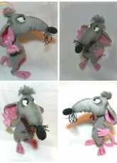 Crochet toy mouse
