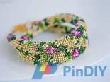 Crocheted Bead Braclet - Russian - Free