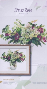 I Love Cross Stitch - HF-030 - Xmas Rose