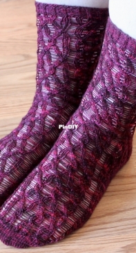 Drop Zone Socks by Carolyn Lisle