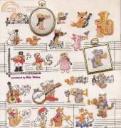 American School of Needlework ASN 3714 - 50 Animal Music Makers