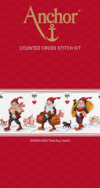 Anchor 9240000-03500 Three Busy Santas