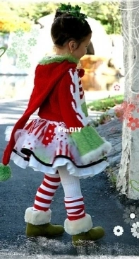 Christmas Hand Knitted Jacket - Alla Koval -  My Little CityGirl