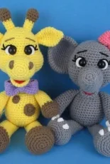 Hey Can You Crochet Me A - Deanna Albon - Giraffe and Elephant