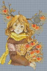 The Girl with the Physalis by Alisa Okneas