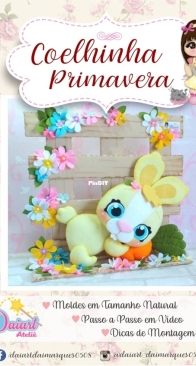 Daiart Atelie - Dai Marques - Spring Bunny - Coelinha Primavera - Portuguese
