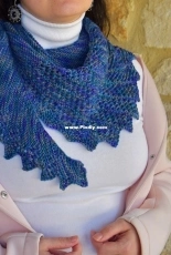 Dragon Wing Triangular Scarf by Aida Legrand-English,Russian-Free