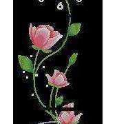 Triptich Clock-Roses