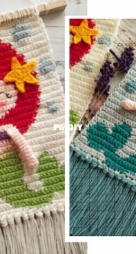 Crochet Garage - Mermaid Wall Hanging