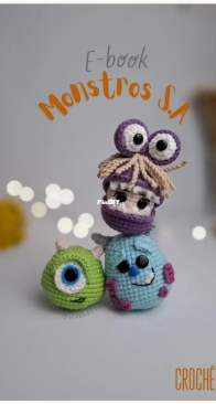 Crochêeeu - Bruna Nascimento - E Book Monsters INC - Portuguese