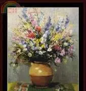 Cross Stitch Collectibles DY-02 - Bouquet in Sandstone