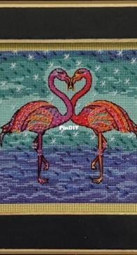 Laurel Burch by Mill Hill - LB14-2514 - Flowering Flamingos