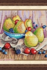 Still Life With Pears by Maria Brovko
