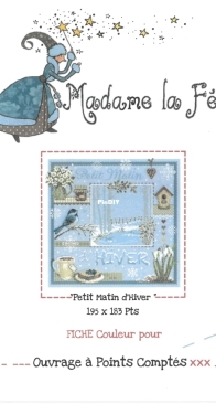 Madame La Fee 188 -  Petit Matin d' Hiver XSD+PAT