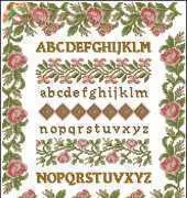Roses Alphabet (Abecedario Rosas) from Creaciones Artime Cuadros 1  XSD