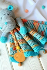 Baby Baubles - Hippo lovey - Russian