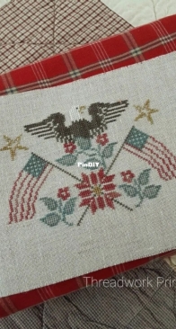 Threadwork Primitives - Patriotic Rose