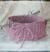 Crocheted basket