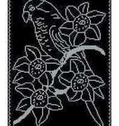 KDA Cross Stitch - Bird and Flowers