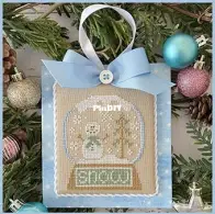 Country Cottage Needlework - Pastel collection #4 Snow globe