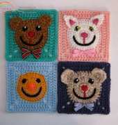 Carola Wijma - Funny Face Square - Free pattern