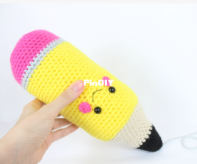 Stringy Ding Ding - Olive - Pencil Amigurumi - Free