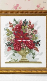 Seasonal Spray - Winter Bouquet by Carol Thornton from Cross Stitch Gold 115 XSD