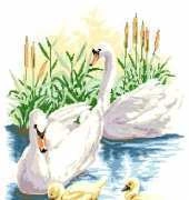 Vervaco 70.685 Swan Family on the River PCS