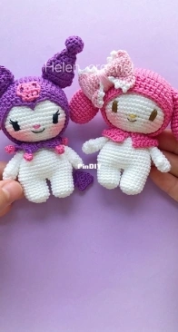 Helen Crochet - Melody & Kuromi