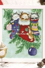 Filled with Fun - Cats in Stockings by Margaret Sherry from The World of Cross Stitching TWOCS 274
