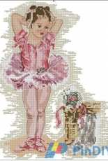 DMC K3275 -Paintbox Poppets - Rose Ballerina
